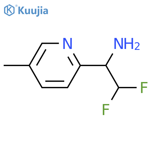 2,2-difluoro-1-(5-methylpyridin-2-yl)ethan-1-amine structure