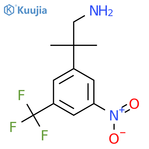 2-methyl-2-3-nitro-5-(trifluoromethyl)phenylpropan-1-amine structure