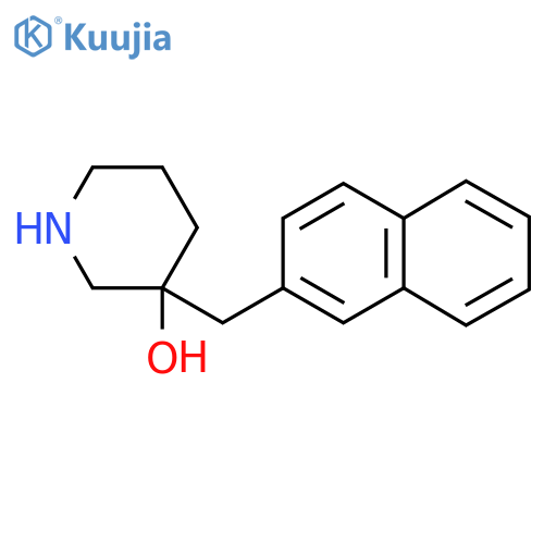 3-(naphthalen-2-yl)methylpiperidin-3-ol structure