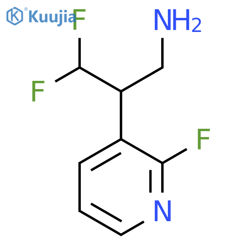 3,3-difluoro-2-(2-fluoropyridin-3-yl)propan-1-amine structure