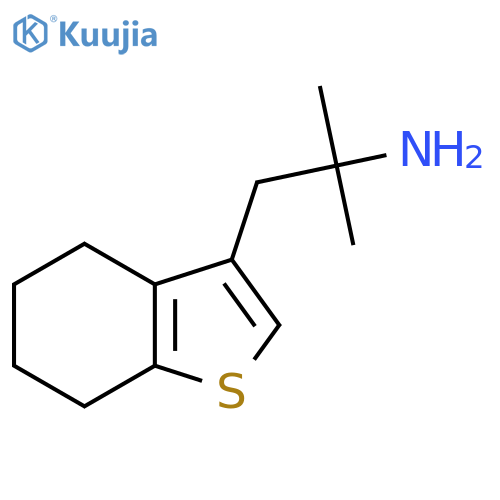 2-methyl-1-(4,5,6,7-tetrahydro-1-benzothiophen-3-yl)propan-2-amine structure