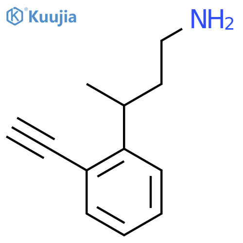 3-(2-ethynylphenyl)butan-1-amine structure