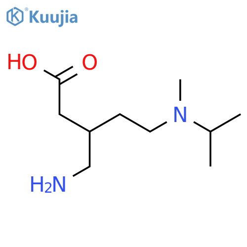 3-(aminomethyl)-5-methyl(propan-2-yl)aminopentanoic acid structure