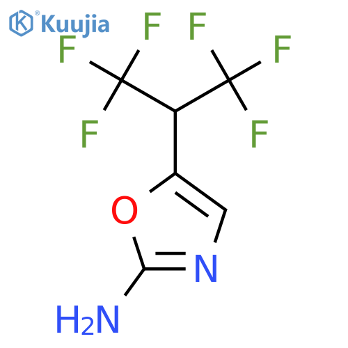 5-(1,1,1,3,3,3-hexafluoropropan-2-yl)-1,3-oxazol-2-amine structure