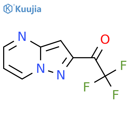 2,2,2-trifluoro-1-{pyrazolo1,5-apyrimidin-2-yl}ethan-1-one structure