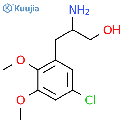 2-amino-3-(5-chloro-2,3-dimethoxyphenyl)propan-1-ol structure