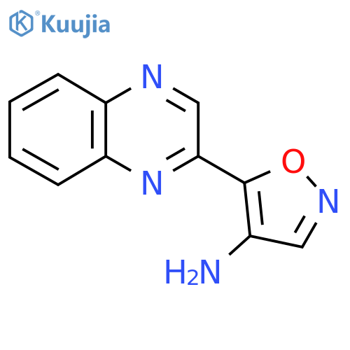 5-(quinoxalin-2-yl)-1,2-oxazol-4-amine structure