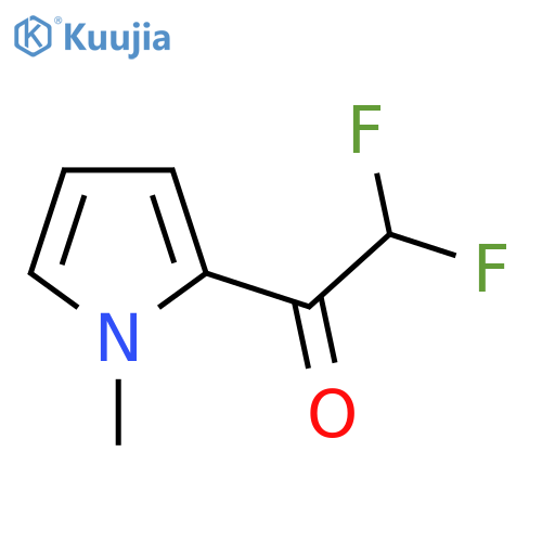 2,2-difluoro-1-(1-methyl-1H-pyrrol-2-yl)ethan-1-one structure