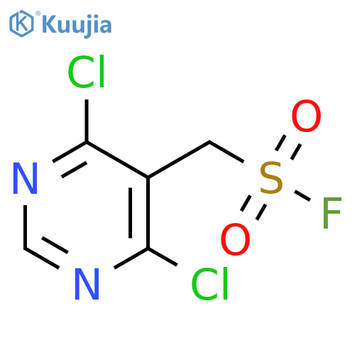 (4,6-dichloropyrimidin-5-yl)methanesulfonyl fluoride structure