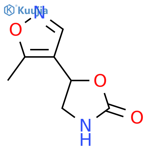 5-(5-methyl-1,2-oxazol-4-yl)-1,3-oxazolidin-2-one structure