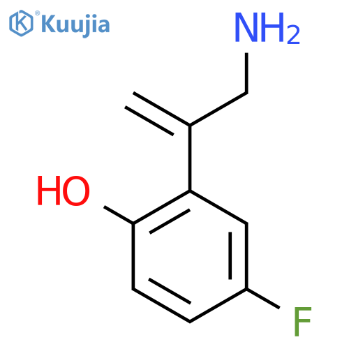 2-(3-aminoprop-1-en-2-yl)-4-fluorophenol structure