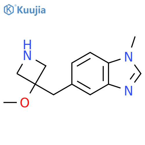 5-(3-methoxyazetidin-3-yl)methyl-1-methyl-1H-1,3-benzodiazole structure
