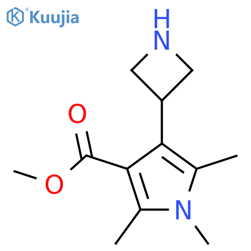 methyl 4-(azetidin-3-yl)-1,2,5-trimethyl-1H-pyrrole-3-carboxylate structure