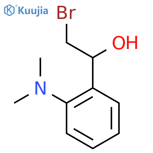2-bromo-1-2-(dimethylamino)phenylethan-1-ol structure