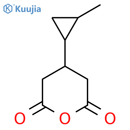4-(2-methylcyclopropyl)oxane-2,6-dione structure