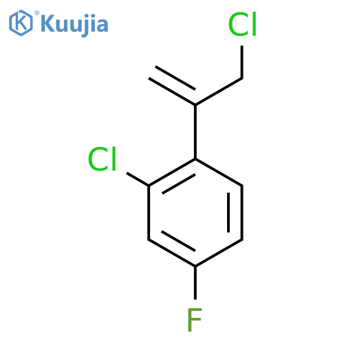 2-chloro-1-(3-chloroprop-1-en-2-yl)-4-fluorobenzene structure