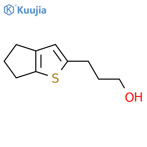 3-{4H,5H,6H-cyclopentabthiophen-2-yl}propan-1-ol structure