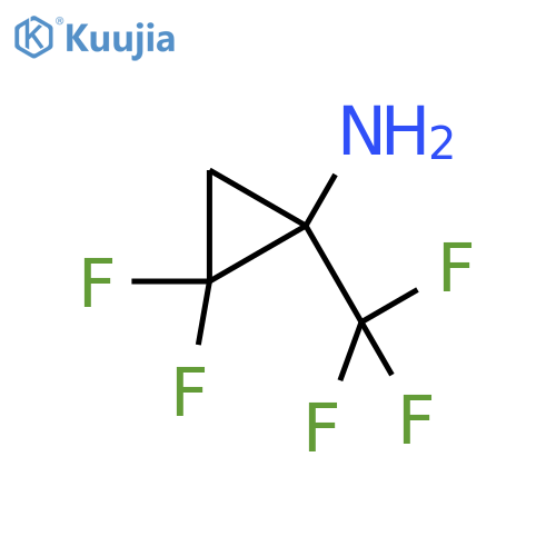 2,2-difluoro-1-(trifluoromethyl)cyclopropan-1-amine structure