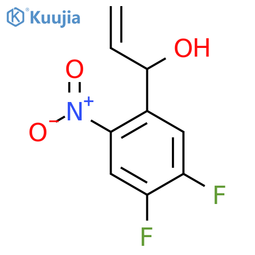 1-(4,5-difluoro-2-nitrophenyl)prop-2-en-1-ol structure