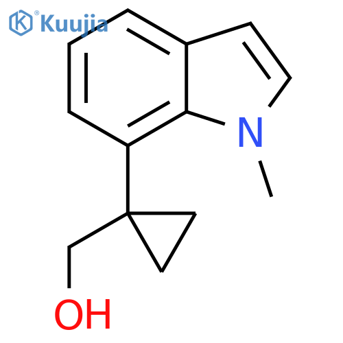 1-(1-methyl-1H-indol-7-yl)cyclopropylmethanol structure