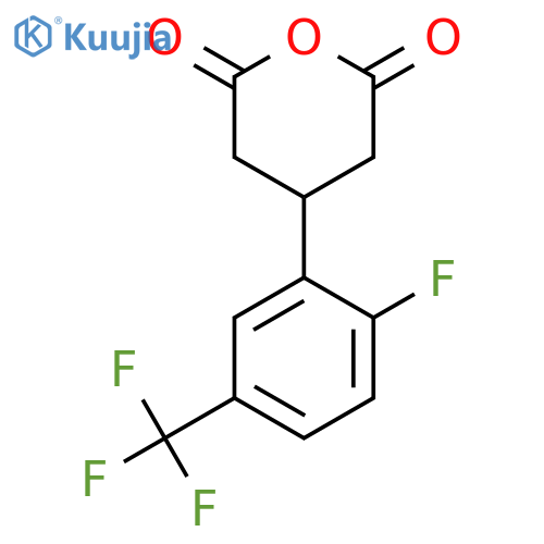 4-2-fluoro-5-(trifluoromethyl)phenyloxane-2,6-dione structure