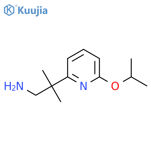 2-methyl-2-6-(propan-2-yloxy)pyridin-2-ylpropan-1-amine structure