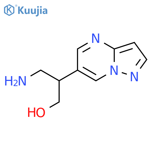 3-amino-2-{pyrazolo1,5-apyrimidin-6-yl}propan-1-ol structure
