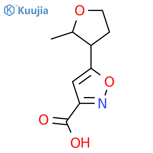 5-(2-methyloxolan-3-yl)-1,2-oxazole-3-carboxylic acid structure