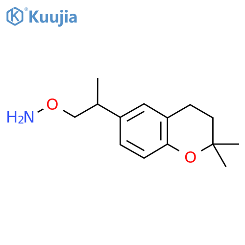 O-2-(2,2-dimethyl-3,4-dihydro-2H-1-benzopyran-6-yl)propylhydroxylamine structure