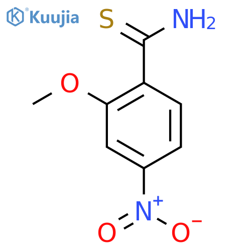 2-methoxy-4-nitrobenzene-1-carbothioamide structure