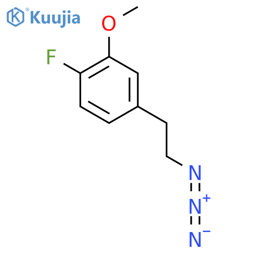4-(2-azidoethyl)-1-fluoro-2-methoxybenzene structure