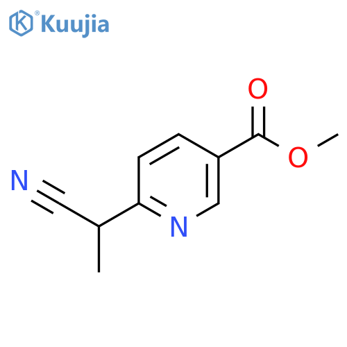 methyl 6-(1-cyanoethyl)pyridine-3-carboxylate structure