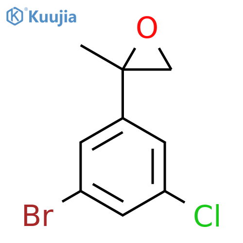 2-(3-bromo-5-chlorophenyl)-2-methyloxirane structure