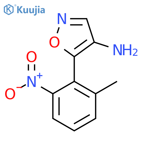5-(2-methyl-6-nitrophenyl)-1,2-oxazol-4-amine structure