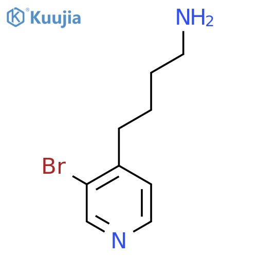 4-(3-bromopyridin-4-yl)butan-1-amine structure