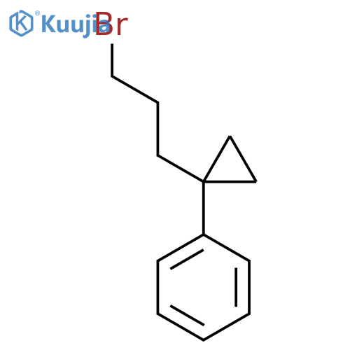 1-(3-bromopropyl)cyclopropylbenzene structure