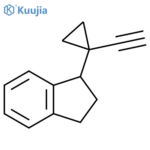 1-(1-ethynylcyclopropyl)-2,3-dihydro-1H-indene structure
