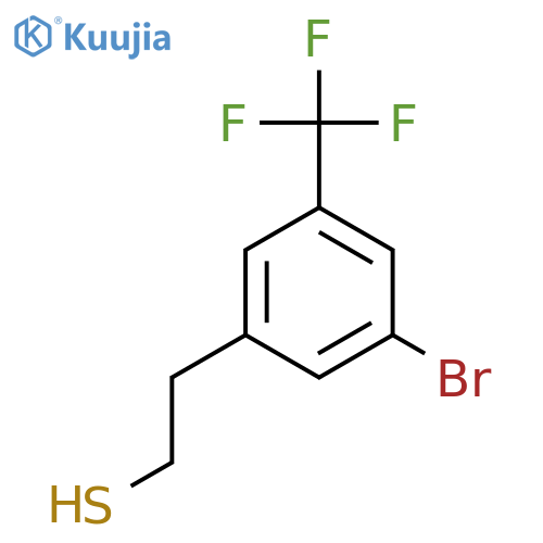 2-3-bromo-5-(trifluoromethyl)phenylethane-1-thiol structure