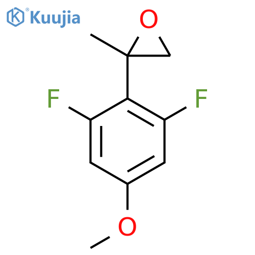 2-(2,6-difluoro-4-methoxyphenyl)-2-methyloxirane structure