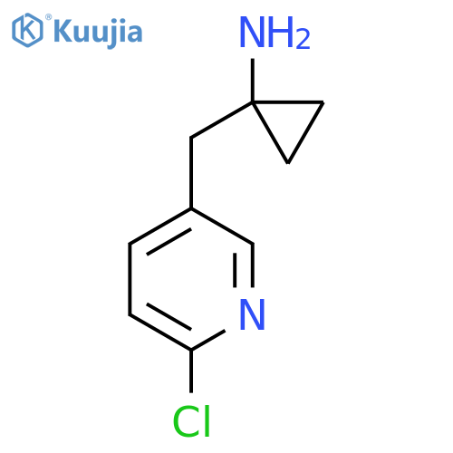 1-(6-chloropyridin-3-yl)methylcyclopropan-1-amine structure
