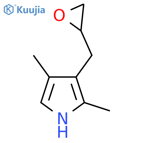 2,4-dimethyl-3-(oxiran-2-yl)methyl-1H-pyrrole structure
