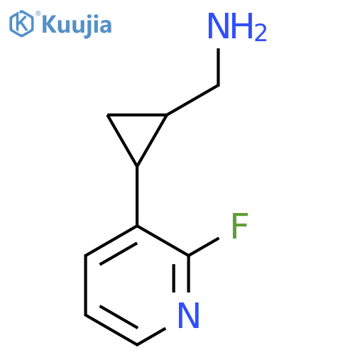 2-(2-fluoropyridin-3-yl)cyclopropylmethanamine structure