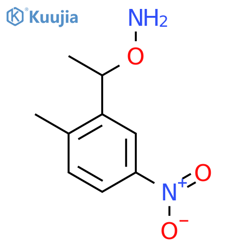 O-1-(2-methyl-5-nitrophenyl)ethylhydroxylamine structure