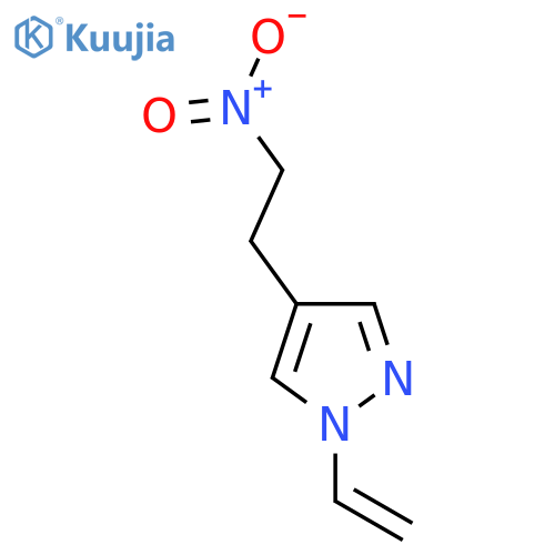 1-ethenyl-4-(2-nitroethyl)-1H-pyrazole structure