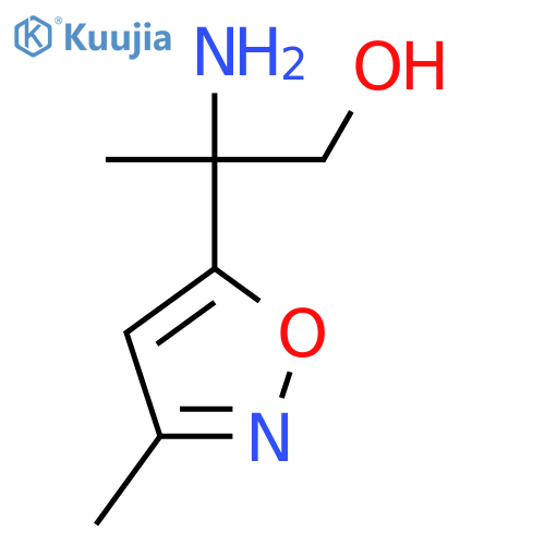 2-amino-2-(3-methyl-1,2-oxazol-5-yl)propan-1-ol structure