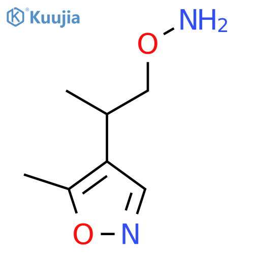 O-2-(5-methyl-1,2-oxazol-4-yl)propylhydroxylamine structure