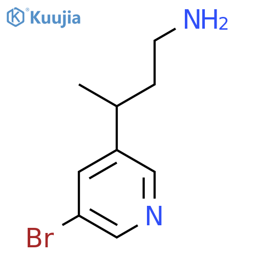 3-(5-bromopyridin-3-yl)butan-1-amine structure