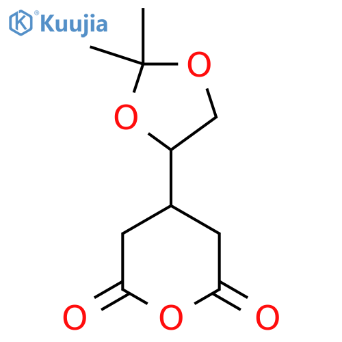 4-(2,2-dimethyl-1,3-dioxolan-4-yl)oxane-2,6-dione structure