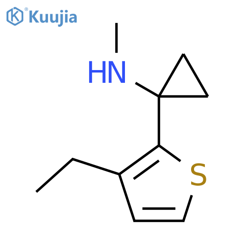 1-(3-ethylthiophen-2-yl)-N-methylcyclopropan-1-amine structure