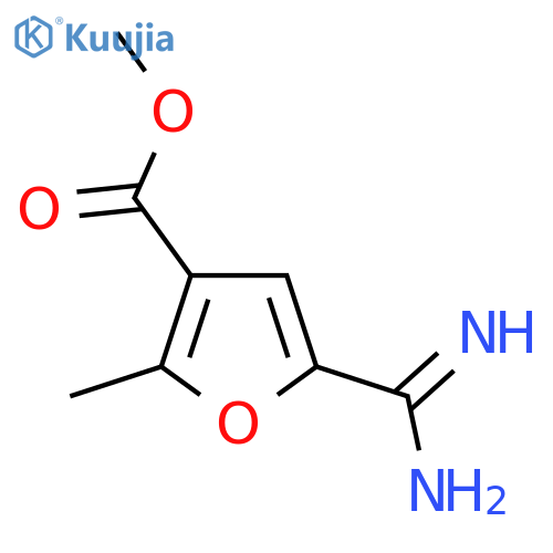 methyl 5-carbamimidoyl-2-methylfuran-3-carboxylate structure